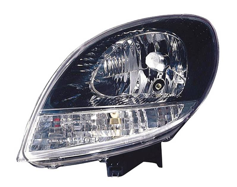 Phare Optique avant gauche RENAULT KANGOO I, 2003-2007 Neuf phase 2 feu  clignotant blanc noir 4x4