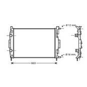 Radiateur de refroidissement moteur pour RENAULT MÉGANE II ph.1 2002-2005, OEM: 8200117609, Neuf