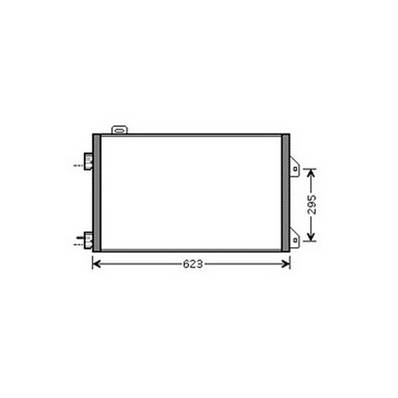 Condenseur de Climatisation pour RENAULT CLIO II ph.2 2001-2005, OEM: 8200245598, Neuf