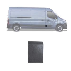 Moulure bouchon montant latérale centrale droite pour RENAULT MASTER III phase 2, 2014-2019, Noire, Neuve