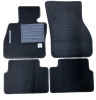 Kit 4 Tapis de sol Auto pour MINI COUNTRYMAN F60, depuis 2017, avec sigle COUNTRYMAN, moquette noire, avec CLIPS, Neuf