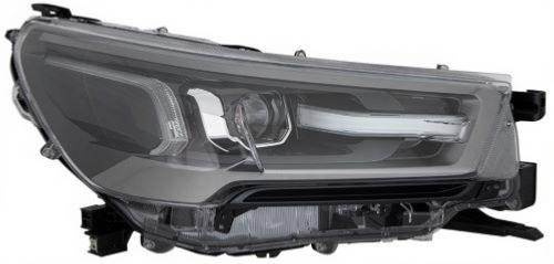 Phare droit pour TOYOTA HILUX depuis 2020, LED, WY21W, avec moteur, bord noir, Neuf