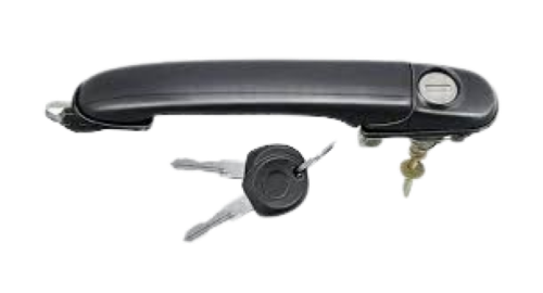 Poignèe de porte exteriéure avant droite/gauche pour VOLKSWAGEN POLO III phase 1, 1994-1999, 3/5 porte, avec clé, noire, Neuf