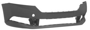 Pare chocs avant pour SKODA FABIA III ph. 2 2018-2021, Noir, Neuf