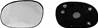 Miroir Glace rétroviseur gauche pour PEUGEOT 206 Plus (206+) 2009-2013, dégivrant, asphérique