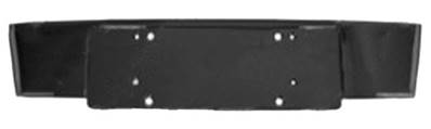 Bandeau porte plaque immatriculation avant pour AUDI Q7 I ph. 2 2009-2015, noir brillant, Neuf