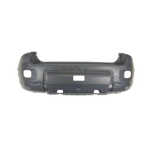 Pare-chocs arrière pour FIAT PANDA 4x4/NAT.POW. depuis 2013, avec trous moulure, avec trous capteurs + supports, Neuf à peindre