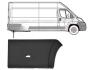 Moulure aile arrière droite pour FIAT DUCATO III phase 2  depuis 2014, grise gaufré, avec clips, avec siège feu répetiteur, châssis long, Neuf