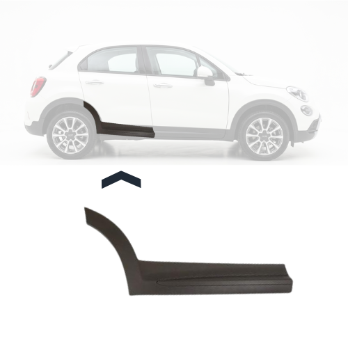 Moulure porte arrière droite pour FIAT 500X 2018-2023, Neuve