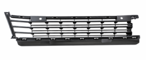 Grille inferieure pare-chocs avant pour PEUGEOT EXPERT III TRAVELLER 2016-2023, Mod. TRAVELLER, noire, avec trous PDC, Neuve