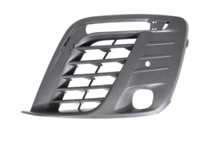 Grille pare-chocs gauche pour PEUGEOT EXPERT III TRAVELLER 2016-2023, noire, Mod. TRAVELLER avec trous PDC, Neuve