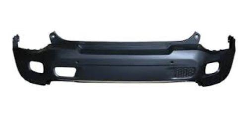 Pare chocs arrière pour JEEP RENEGADE phase 1 2014-2018, Mod. TRAILHAWK, Noir gaufré, avec trous radar+supports, Neuf