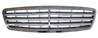 Grille radiateur centrale pour MERCEDES (W203) CLASSE C ph. 2 2004-2007, Chromé et grise, Neuve