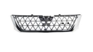 Grille de radiateur pour MITSUBISHI L200 III phase 2, 2001-2005, chromée/noire, Mod. 1/01>12/03, Neuve