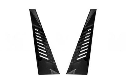Kit grille pare chocs avant droit et gauche pour PEUGEOT 208 II phase 2 depuis 2023, noire brillant, Neuf