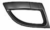 Enjoliveur feu antibrouillard droit pour RENAULT SCENIC III ph.1 2009-2011 argenté, pare chocs avant