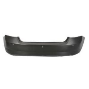 Pare chocs arrière pour SKODA FABIA III phase 1 2015-2018, avec 3 trous PDC, noire lisse, Neuf à peindre
