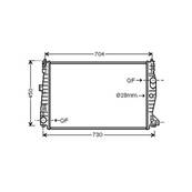 Radiateur de refroidissement moteur pour ALFA ROMEO 159 depuis 2005, OEM: 50516225, Neuf