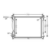 Radiateur de refroidissement moteur pour AUDI A6 III ph.1 2004-2008, OEM: 4F0121251N, Neuf