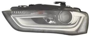 Phare Optique avant gauche pour AUDI A4 IV ph. 2 2012-2015, XENON D3S/LED, avec moteur, fond noir-AFS, Neuf