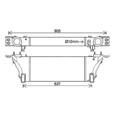 Intercooler pour NISSAN NAVARA/PATHFINDER 2010-2015, OEM: A44615X20B, Neuf