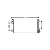 Condenseur de Climatisation pour RENAULT MASTER II ph.2 2003-2010, OEM: 2765000QAN, Neuf