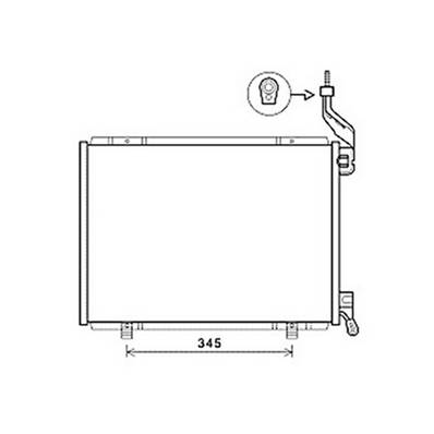 Condenseur de Climatisation pour FORD FIESTA Mk6 ph.1 2008-2012, OEM: 1756413, Neuf