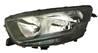 Phare Optique avant gauche pour IVECO DAILY, 2014-2019, H7+H1, avec corps noir, Neuf