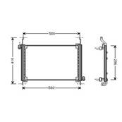 Condenseur de Climatisation pour FIAT MULTIPLA 1998-2004, OEM: 46547675, Neuf