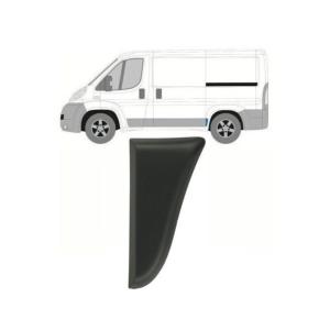 Moulure latérale arrière gauche pour FIAT DUCATO III phase 1 du 07/2006 au 06/2014, grise foncée, châssis court, Neuve