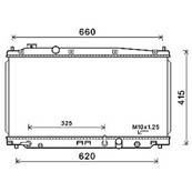 Radiateur de refroidissement moteur pour HONDA JAZZ II ph.2 2011-2015, OEM: 19010RB1901, Neuf