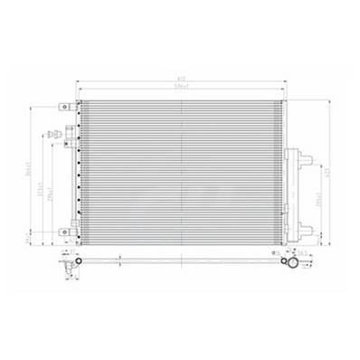Condenseur de Climatisation pour JEEP RENEGADE ph.1 2014-2018, OEM: 51959836, Neuf