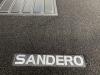 Kit 4 Tapis de sol Auto pour DACIA SANDERO II, 2012-2019, avec sigle SANDERO, moquette noire, avec CLIPS, Neuf