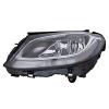 Phare Optique avant gauche  LED pour MERCEDES CLASSE C phase 2, depuis 2018 (W205), H7+H7+PWY24W, noir, Neuf