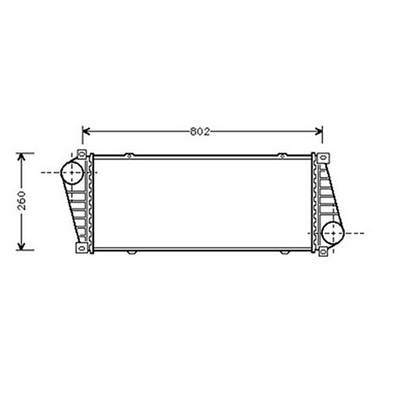 Intercooler pour MERCEDES SPRINTER I ph.1 1995-2000 (W900-W904), OEM: 9015010701, Neuf
