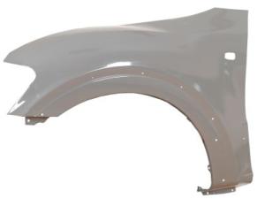 Aile avant gauche pour MITSUBISHI PAJERO III phase 2, 2003-2006, avec trous élargisseur d''aile, Neuve à peindre