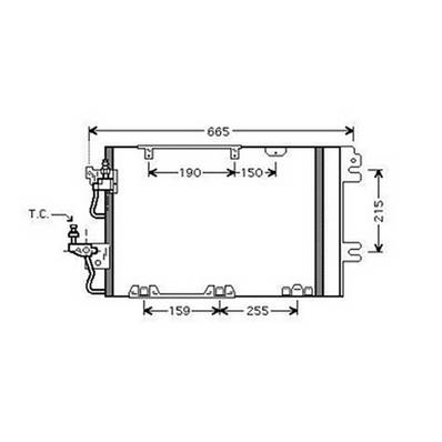 Condenseur de Climatisation pour OPEL ZAFIRA B ph.1 2005-2008, OEM: 93178960, Neuf