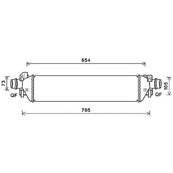 Intercooler pour OPEL MOKKA I 2013-2016, OEM: 1302264, Neuf