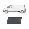 Moulure bouchon latérale sur aile arrière gauche pour OPEL VIVARO I phase 2, 2006-2014, Grise foncé, châssis long, Neuve