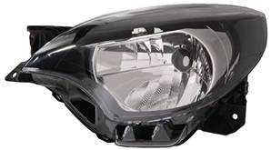 Phare Optique avant gauche pour RENAULT TWINGO II phase 2, 2012-2014, H4, fond noir, Neuf