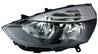 Phare Optique avant gauche pour RENAULT CLIO IV phase 1, 2012-2016, H7+H1, fond & contour noir