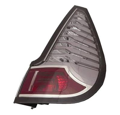 Feu arrière extérieur droit pour RENAULT SCENIC/X-MOD 2012-2013, Mod. 5 places, Cadre noir incolore, Neuf