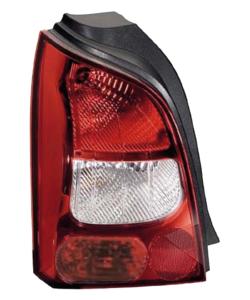 Feu arrière gauche pour RENAULT TWINGO II phase 1, 2007-2011, rouge/blanc, Neuf