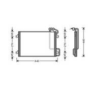 Condenseur de Climatisation pour RENAULT SCENIC I ph.2 1999-2003, OEM: 7700434383, Neuf