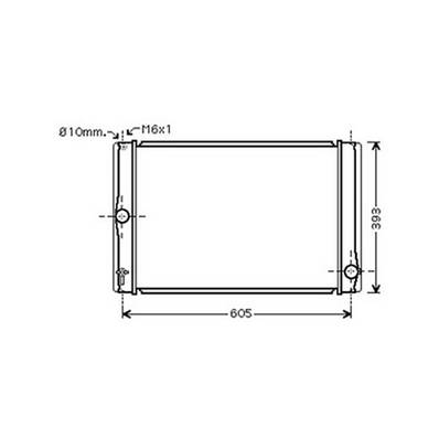 Radiateur de refroidissement moteur pour TOYOTA COROLLA 2004-2007, OEM: 164000N060, Neuf