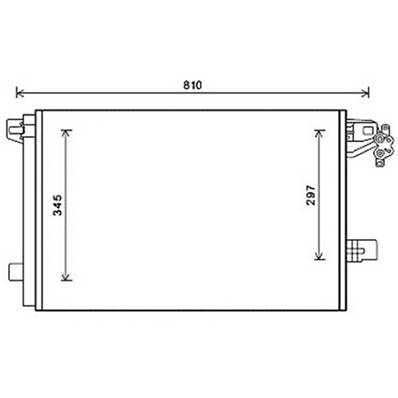 Condenseur de Climatisation pour VOLKSWAGEN TRANSPORTER T5 ph.2 2009-2015, OEM: 7E0820411B, Neuf