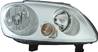 Phare Optique avant droit pour VOLKSWAGEN CADDY III phase 1, 2004-2010, H7+H1, fond chromé, Neuf