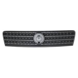 Grille de calandre supérieure pour FIAT PUNTO II ph.2, 2007-2009 noire, (HGT Sporting), capot moteur