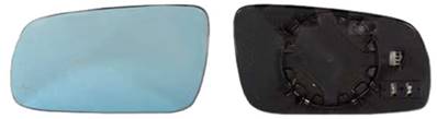 Miroir Glace rétroviseur gauche pour AUDI A6 I 1994-1997, dégivrant, bleu, Mod. Grand, Neuf