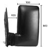 Rtroviseur extrieur gauche manuel pour IVECO DAILY CITY 2000-2006, bras court, noir, Neuf